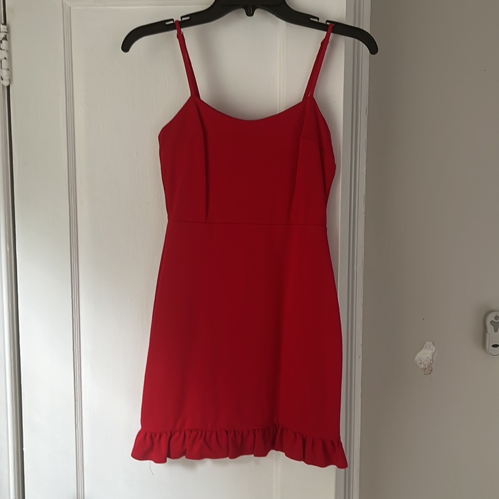 Lulus Red mini dress/graduation dress
